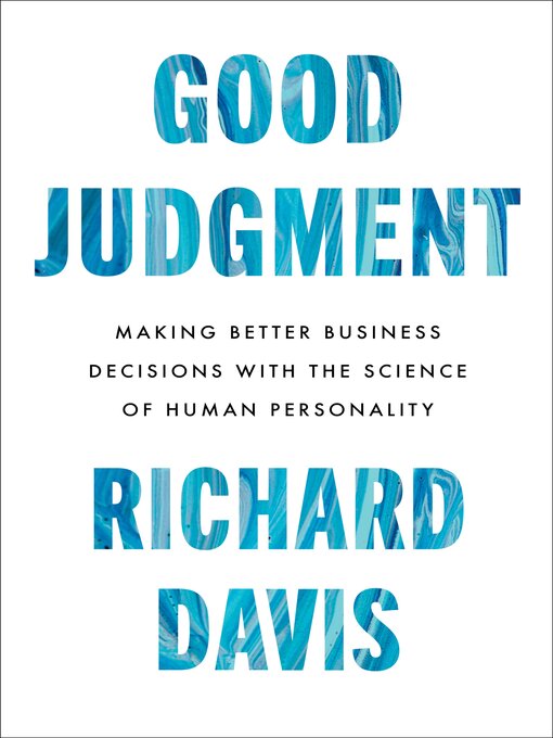 Title details for Good Judgment by Richard Davis - Available